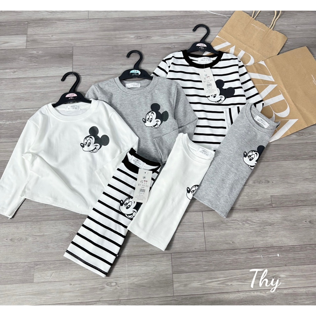 SET 3 ÁO ZIP MICKEY CHO BÉ