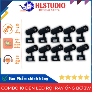 Combo 10 Đèn Led Rọi Ray Ống Bơ 3W HL Lighting - Chất Lượng Cao, Tiết Kiệm Điện, Ánh Sáng Đẹp
