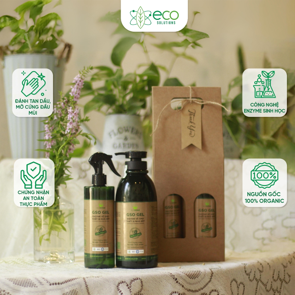 Nước lau bếp đa năng cao cấp từ Enzyme 1000ml dùng cho bếp, hút mùi GSO GEL