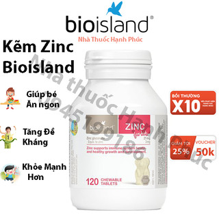 Kẽm ZinC Bio island 120v cho bé từ 1 tuổi - Úc - Giúp trẻ khỏe mạnh, tăng đề kháng , ăn ngon