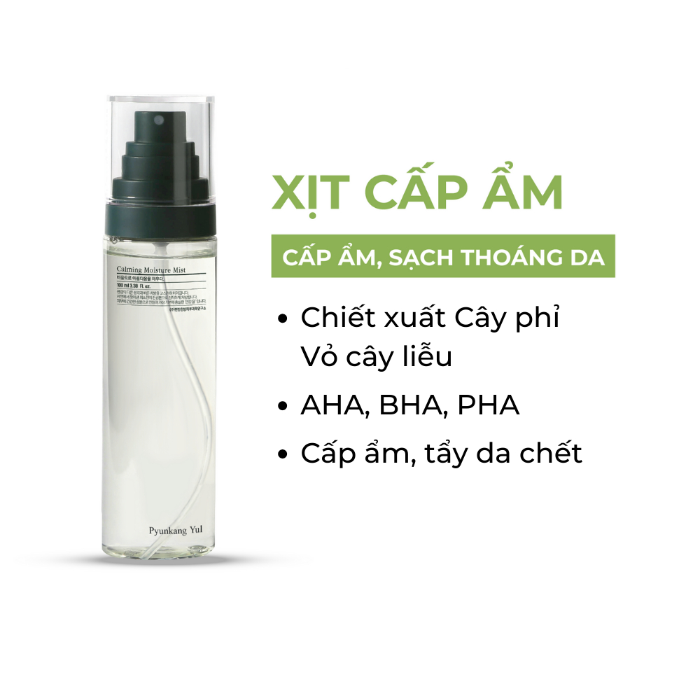 Xịt cấp ẩm và phục hồi da Pyunkang Yul Calming Moisture Mist 100ml