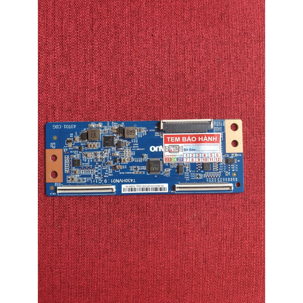 TCON THAY THẾ CHO TIVI: 43W800F, 43W750D, 43W800C; TCON: T430HVN01.9