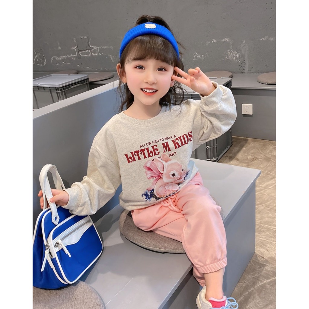Bộ đồ thu đông dài tay cho bé gái từ 8-20kg