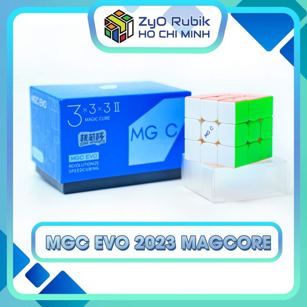Rubik 3x3 Mgc Evo/ Mgc Evo Magcore 2023 Stickerless Có Nam Châm - Đồ Chơi Phát Triển Trí Tuệ - Zyo Rubik Hồ Chí Minh