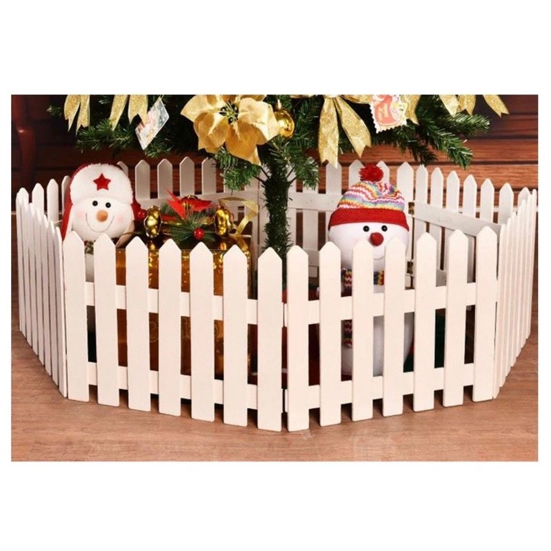 Hàng rào nhựa lắp ghép trang trí cây thông noel siêu dễ siêu đẹp.....