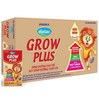 Thùng 48 hộp sữa bột pha sẵn vinamilk dielac grow plus - đỏ 110ml