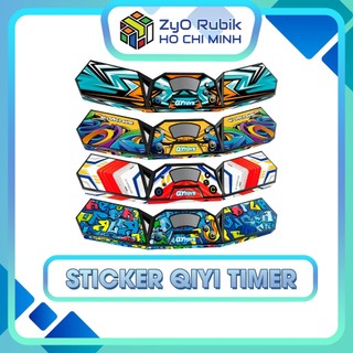 Sticker Dán Qiyi Timer  - Sticker Qiyi Timer - Phụ Kiện Trang Trí Đồng Hồ Bấm Giờ Rubik - Zyo Rubik Hồ Chí Minh