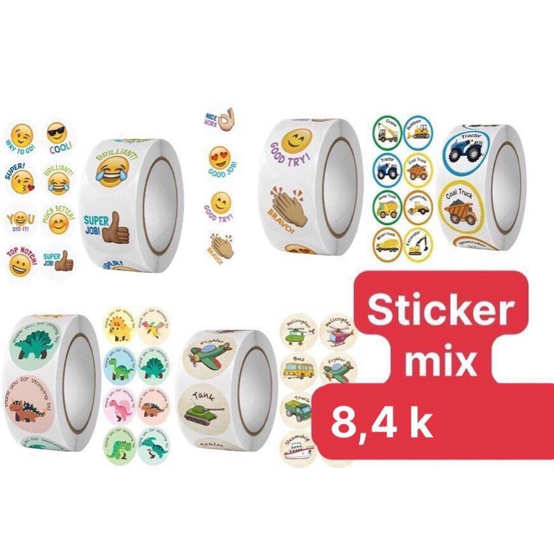 Sticker cuộn khen thưởng