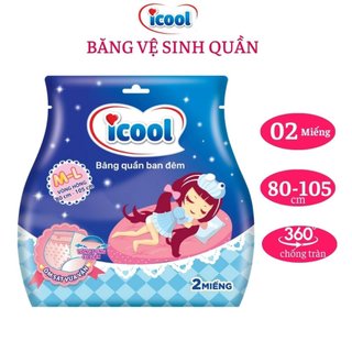 Băng vệ sinh icool dạng quần 2 miếng size m/l