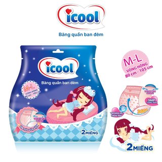 Băng Vệ Sinh ICOOL Dạng Quần 2 Miếng Size M/L