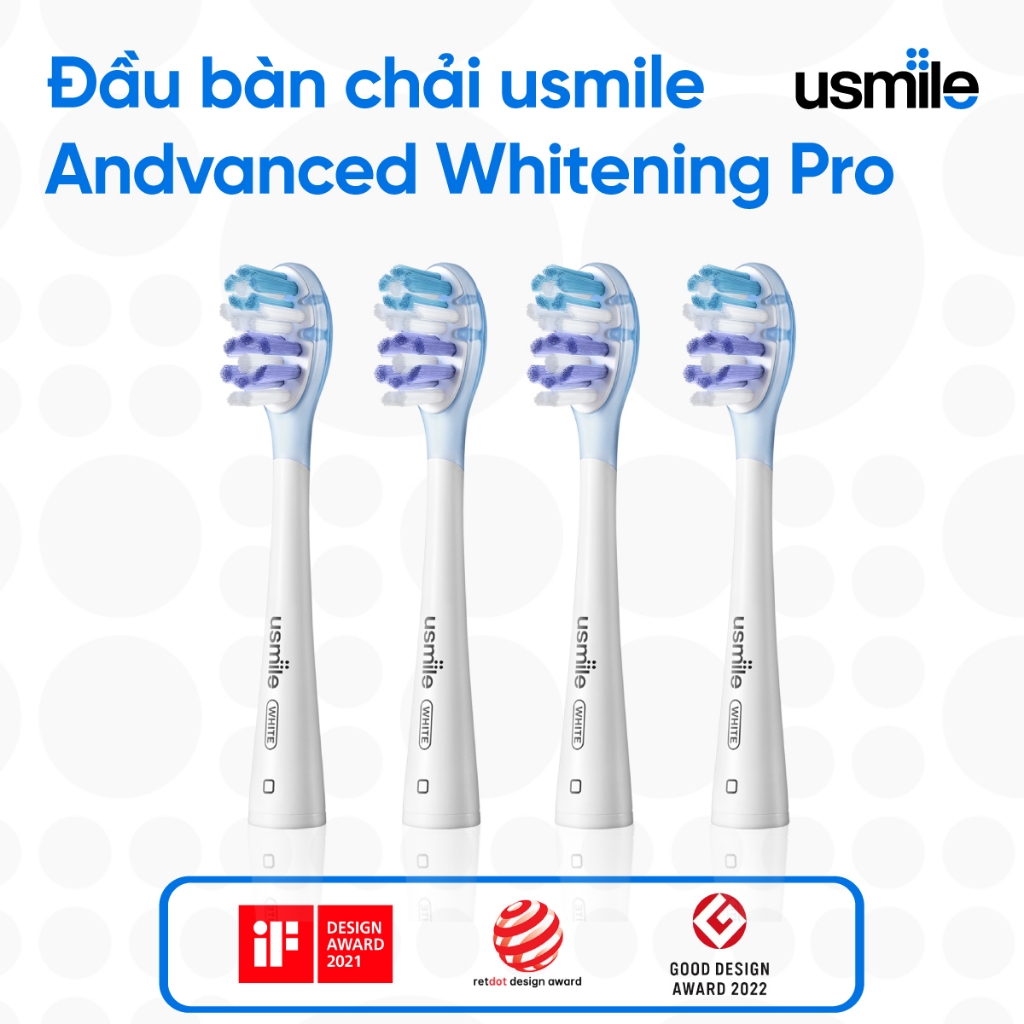 Đầu bàn chải usmile Advanced Whitening Pro PCB01 - Bộ 4 cái