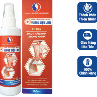 Chai Xịt Nóng Giảm Đau Nhức Cơ Xương Khớp Vương Diệu Linh - Chai xịt 100ml