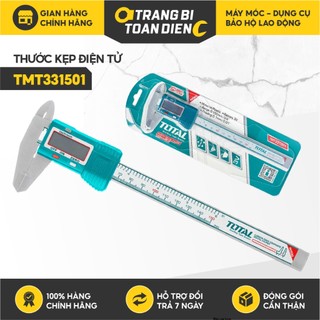 Thước kẹp điện tử total tmt331501 tmt321506 phạm vi đo 150mm, sử dụng pin 3a dụng cụ đo điện tử thân nhựa hoặc kim loại
