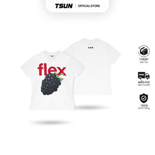 Áo Baby Tee TSUN FLEX - Trắng - [UNISEX] - In - Nam/Nữ
