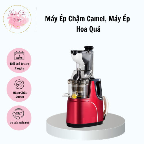 Máy Ép Chậm Naomi Ép Trái Cây Nguyên Quả Giữ Lại Nguyên Chất Dinh Dưỡng Vắt Kiệt Bã