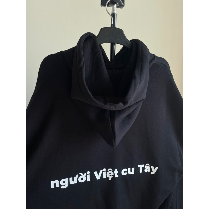 Áo hoodie người việt c tây vải nỉ bông thu đông ấm áp
