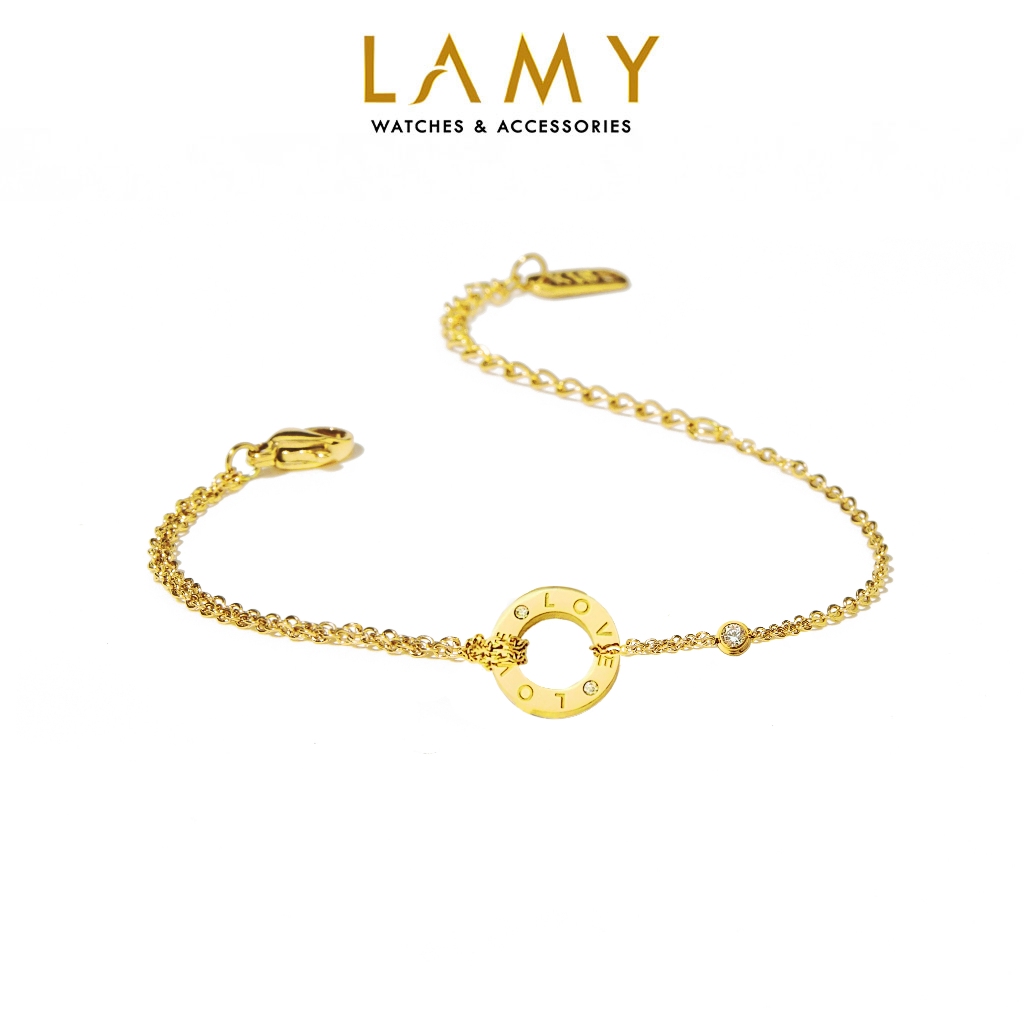 Vòng tay nữ CDE Love Diamond Bracelet Gold CDE2120GG