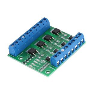 Mạch Mosfet 4 Kênh 27V 10A Đóng Ngắt Cách Ly, Thay thế module relay trung gian (Chống nhiễu vi điều khiển)