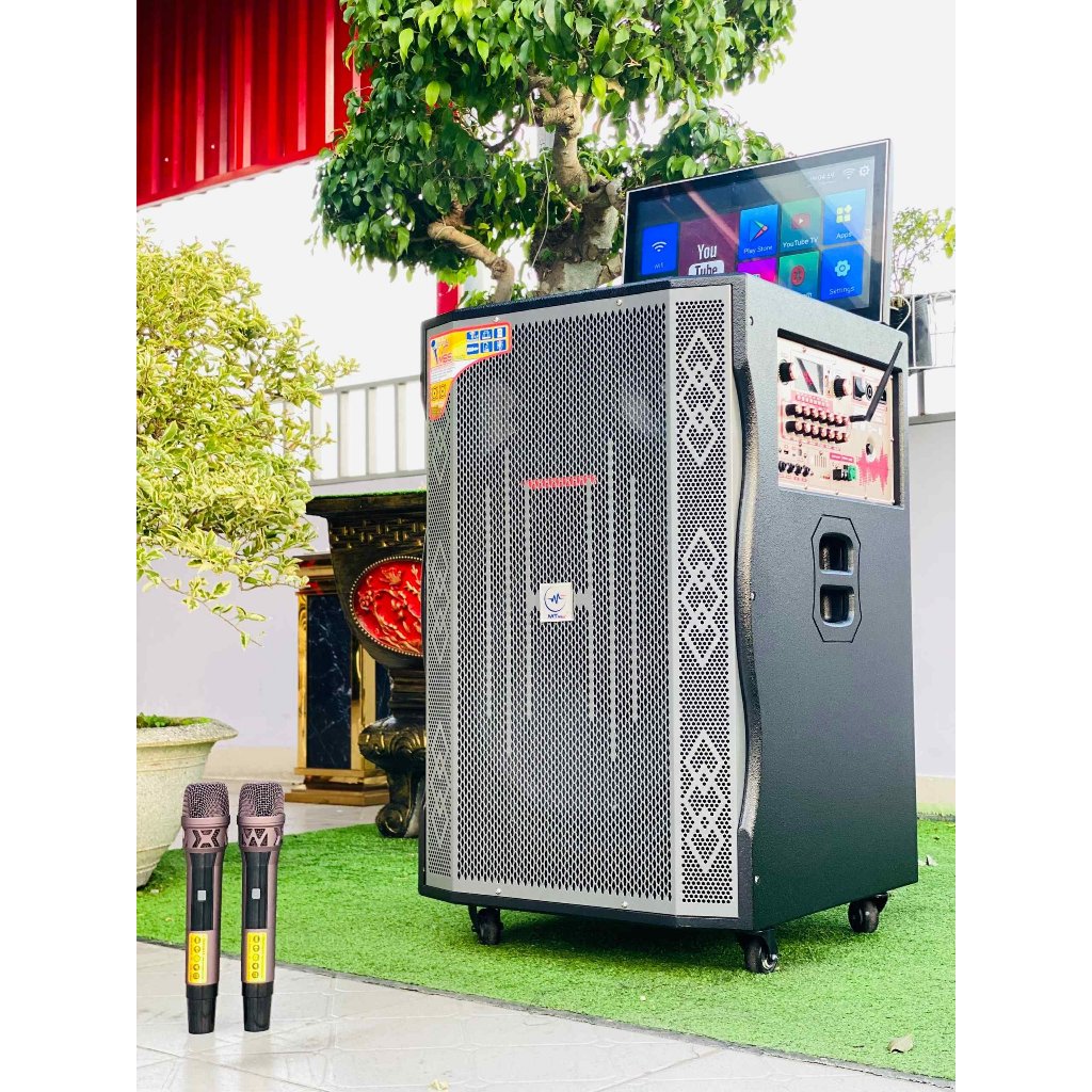 MỚI-Loa Kéo Màn Hình Karaoke 19inch MTMAX BK01Pro -  Bass Siêu Trầm 45cm , 3 Đường Tiếng Cao Cấp, Âm Thanh Đỉnh Cao