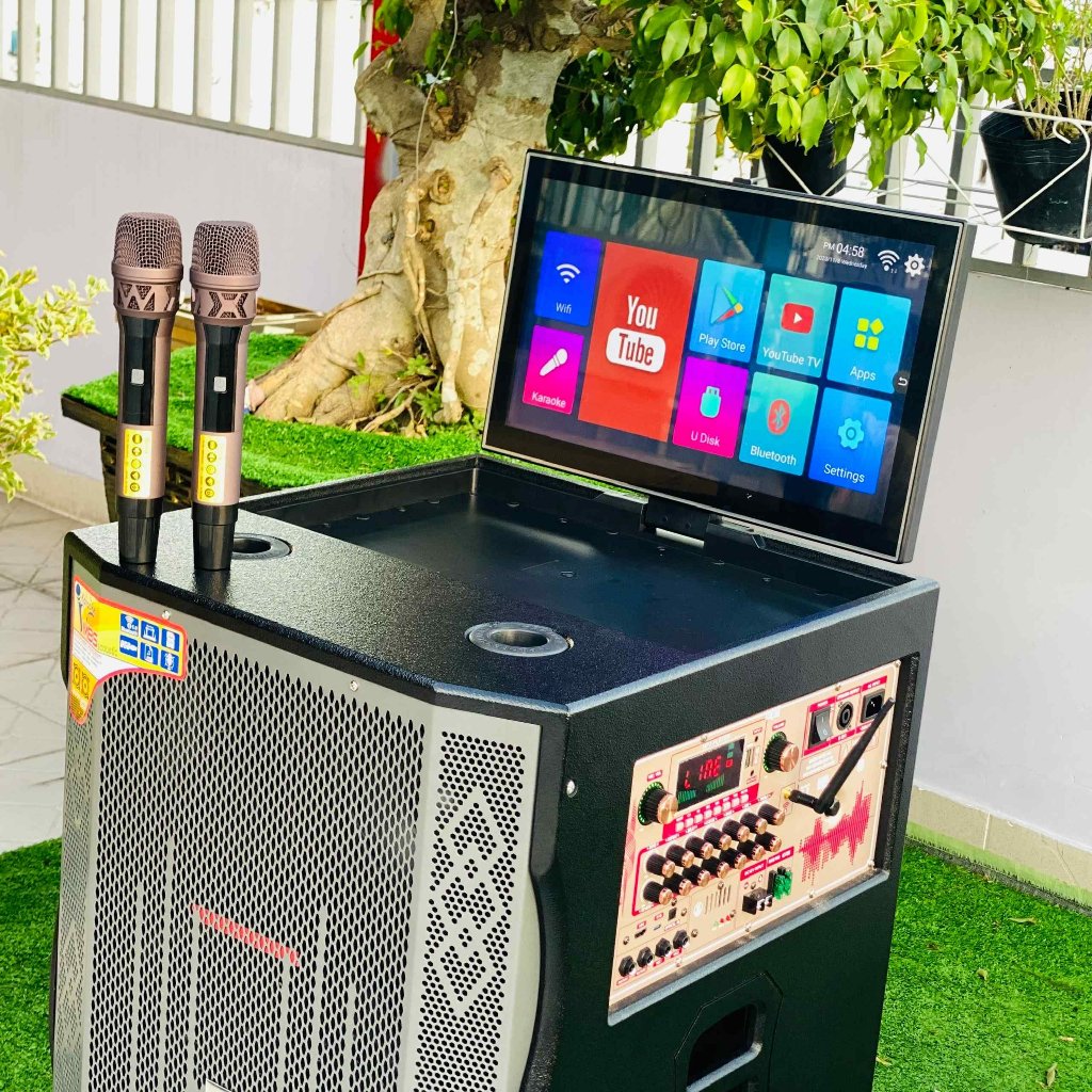 MỚI-Loa Kéo Màn Hình Karaoke 19inch MTMAX BK01Pro -  Bass Siêu Trầm 45cm , 3 Đường Tiếng Cao Cấp, Âm Thanh Đỉnh Cao