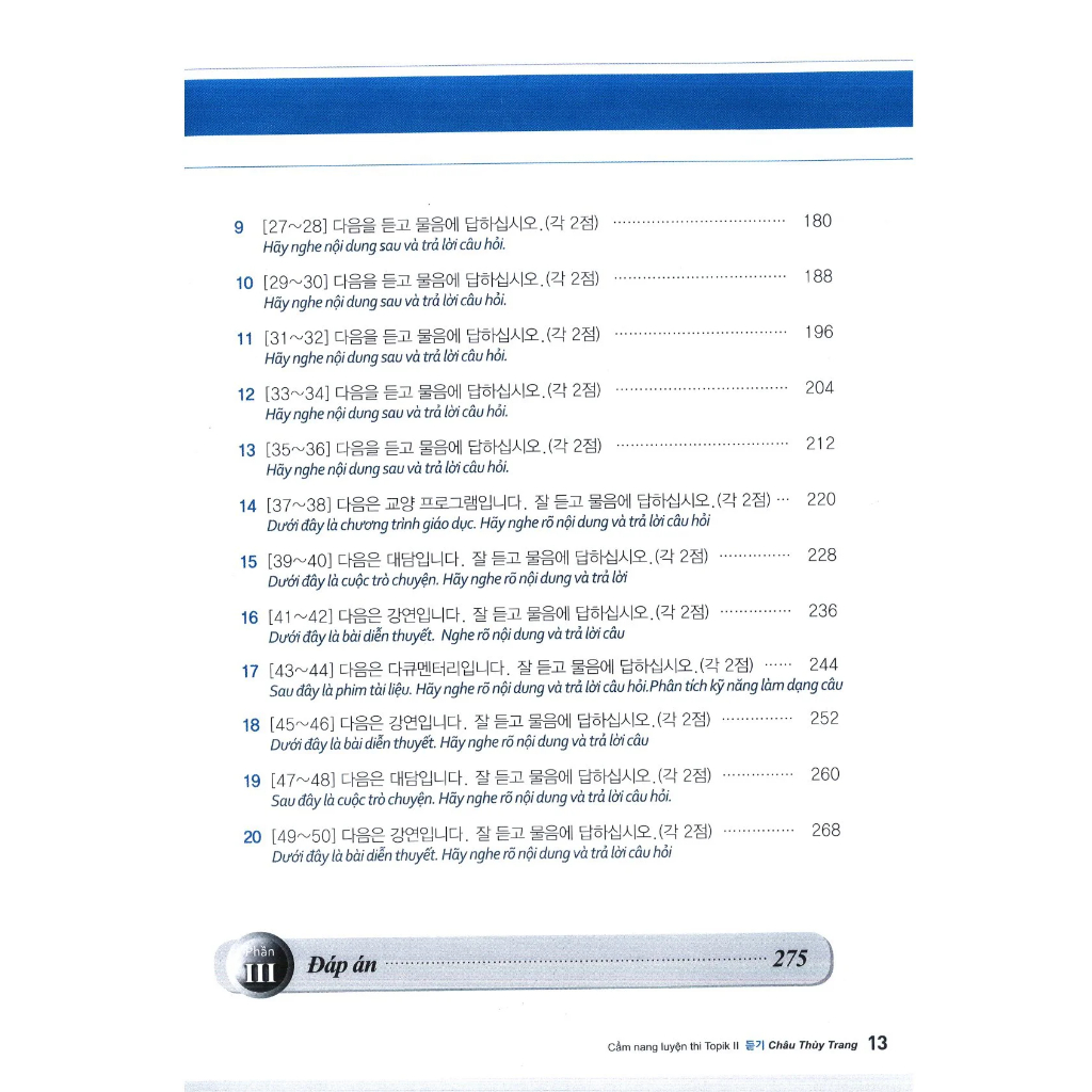 Combo Cẩm Nang Đọc-Nghe Topik II Của Châu Thùy Trang