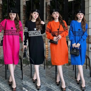 Váy Christian D.O len suông lông thỏ 🐰 ép cập bến đẹp mê ly nha Hàng QC freesize