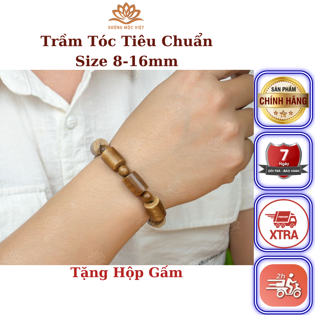 Vòng Tay Trụ Trúc Trầm Hương Trầm Tóc Xưởng Mộc Việt Phong Thủy May Mắn Tài Lộc Bình An Giá Tại Xưởng