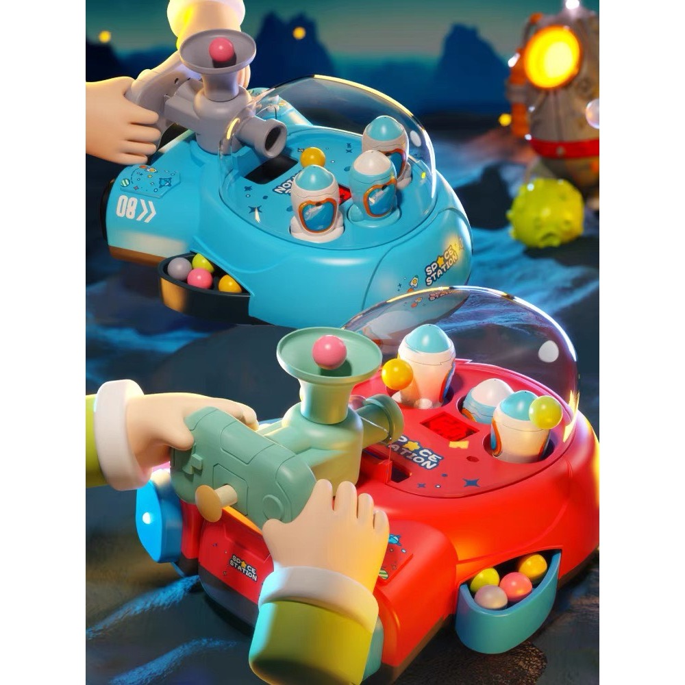 Tàu đồ chơi bắn bóng ngắm mục tiêu tính điểm, máy chơi game Pinball điện tử vui nhộn cho bé