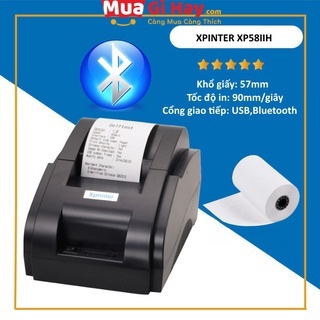 Máy In Hóa Đơn XPRINTER 58IIH KHỔ GIẤY K58 Bluetooth