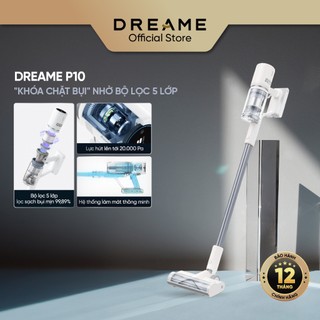 Máy Hút Bụi Cầm Tay Không Dây Dreame P10 - Lực Hút 20000Pa - Bản Quốc Tế - BH 12 Tháng