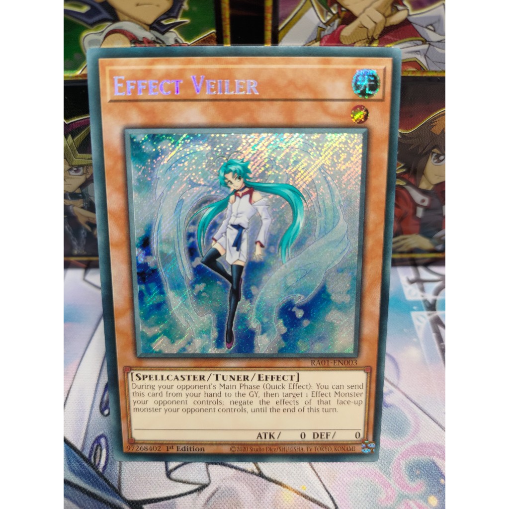 Thẻ bài Effect Veiler - RA01-EN003 - Secret Rare, Ultimate Platinum