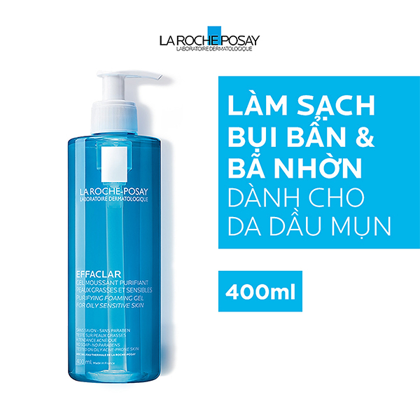 Sữa Rửa Mặt La Roche Posay 400ml Dành Cho Da Dầu. Gel rửa mặt laroche. sua