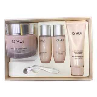 Sét kem Ohui hồng Miracle Moisture Cream dưỡng trắng, dưỡng ẩm mịn da tặng kèm quà tặng