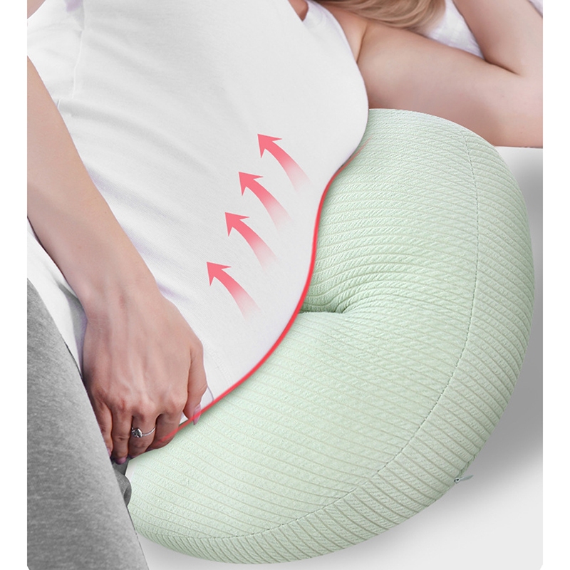 Gối bầu cánh tiên cao cấp cho mẹ bầu, gối kê bụng bà bầu giảm đau lưng MỊN KIDS