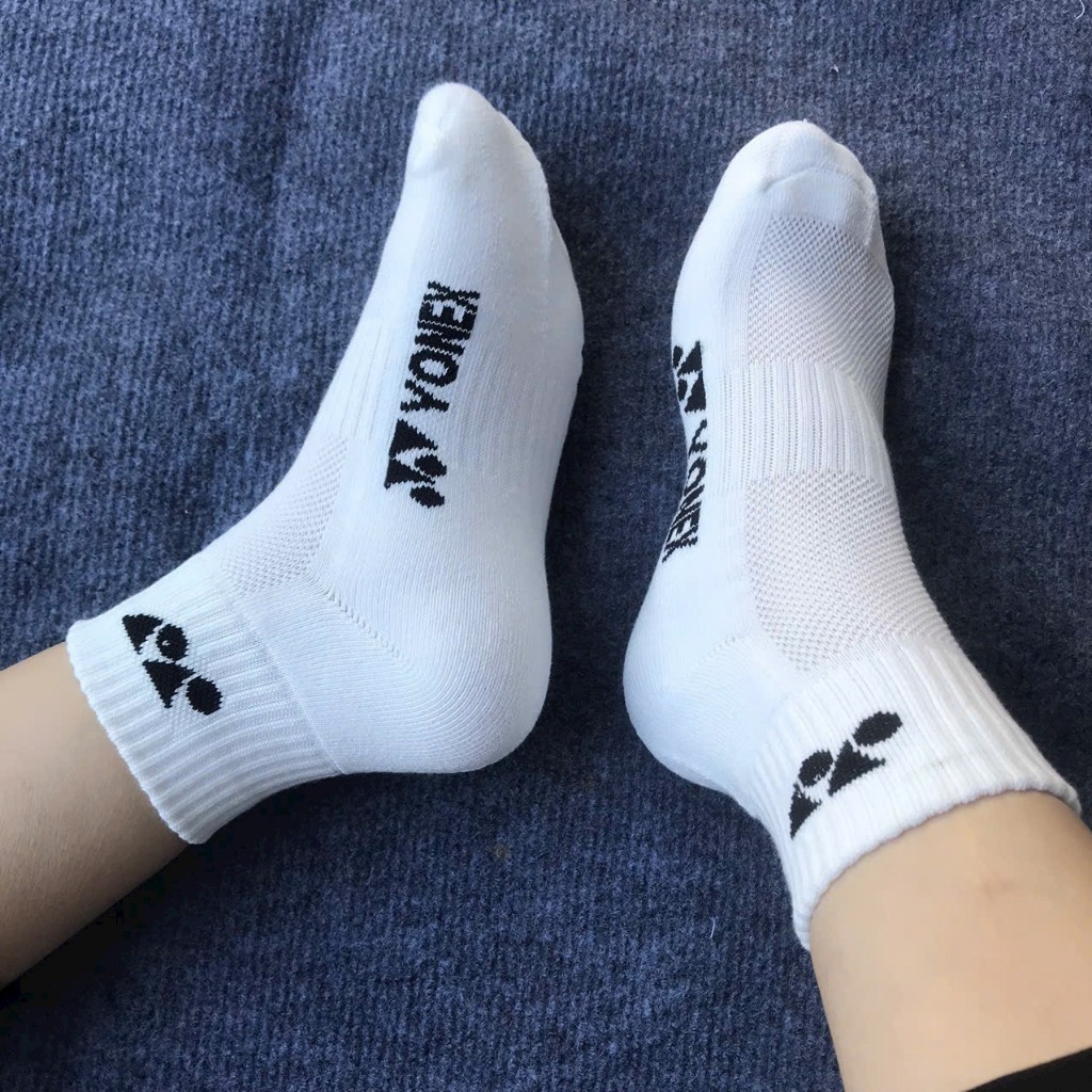 Tất vớ Yonex - Champion -lining ,Tất Nam nữ, Tất vớ thể thao chạy bộ cổ trung có đệm bàn xù mềm mịn êm chân,Khử mùi