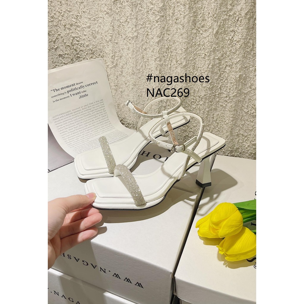 CAO GÓT NAGASHOES QUAI NGANG ĐÍNH ĐÁ GÓT NHỌN 7P NAC269