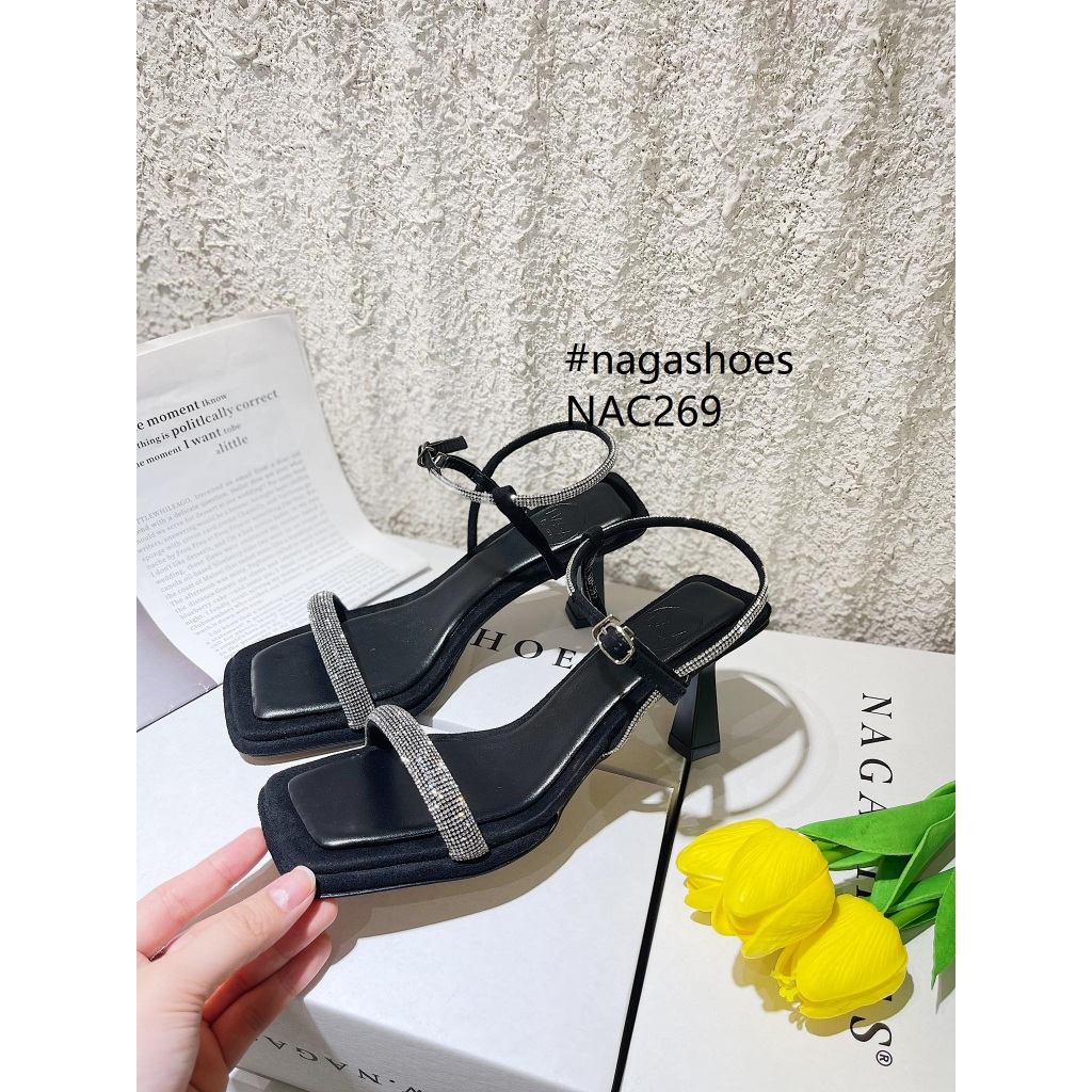 CAO GÓT NAGASHOES QUAI NGANG ĐÍNH ĐÁ GÓT NHỌN 7P NAC269