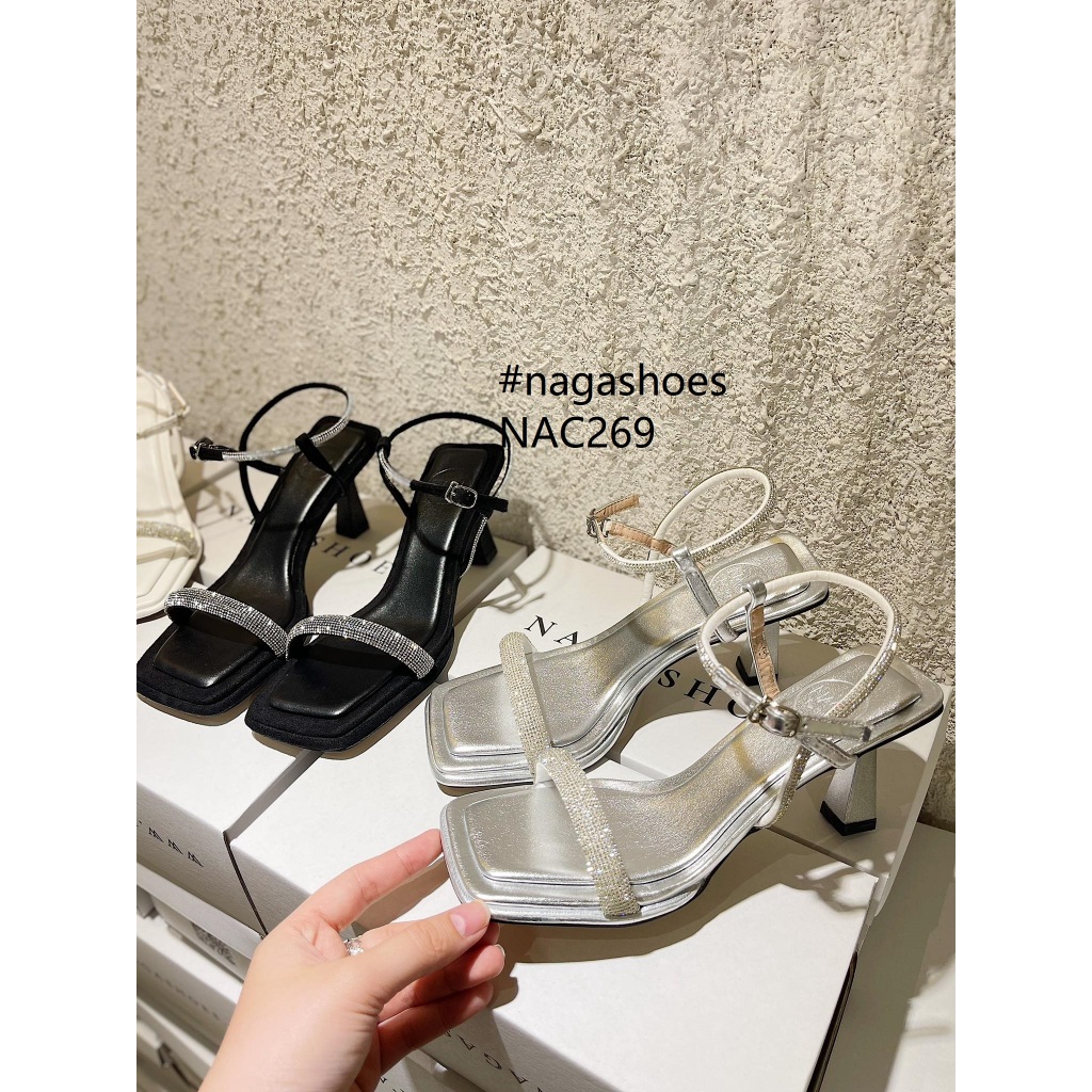 CAO GÓT NAGASHOES QUAI NGANG ĐÍNH ĐÁ GÓT NHỌN 7P NAC269