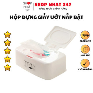 [Hỏa Tốc HN] Hộp đựng giấy ướt có nắp bật NỘI ĐỊA NHẬT BẢN