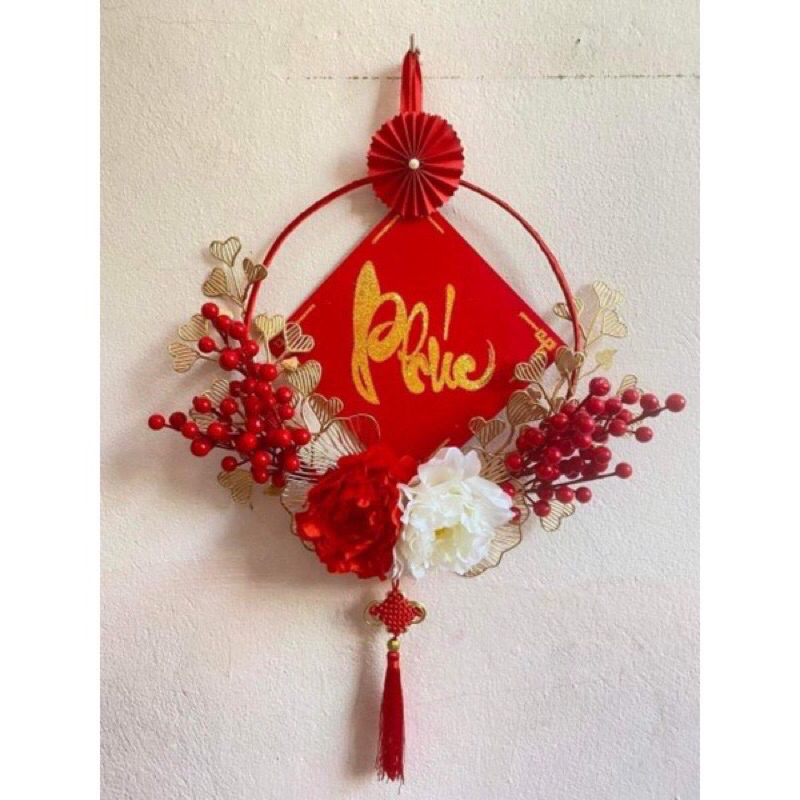 Vòng đào đông, vòng nguyệt quế vòng treo trang trí tết cổ truyền