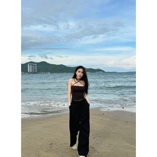 Áo ống dài có dây cột xinh