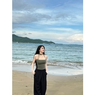 Áo ống dài có dây cột xinh