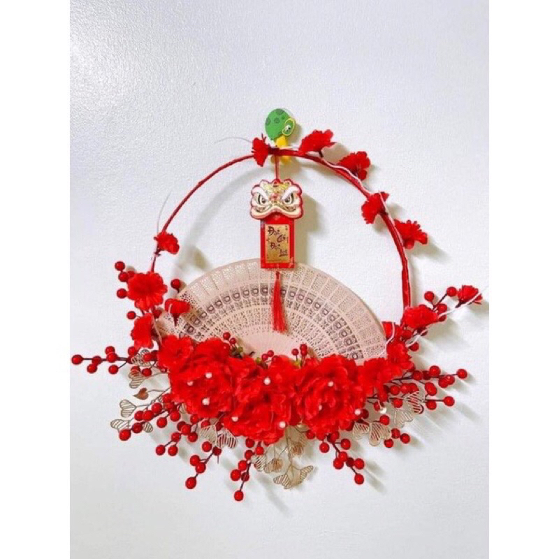 Vòng đào đông, vòng nguyệt quế vòng treo trang trí tết cổ truyền
