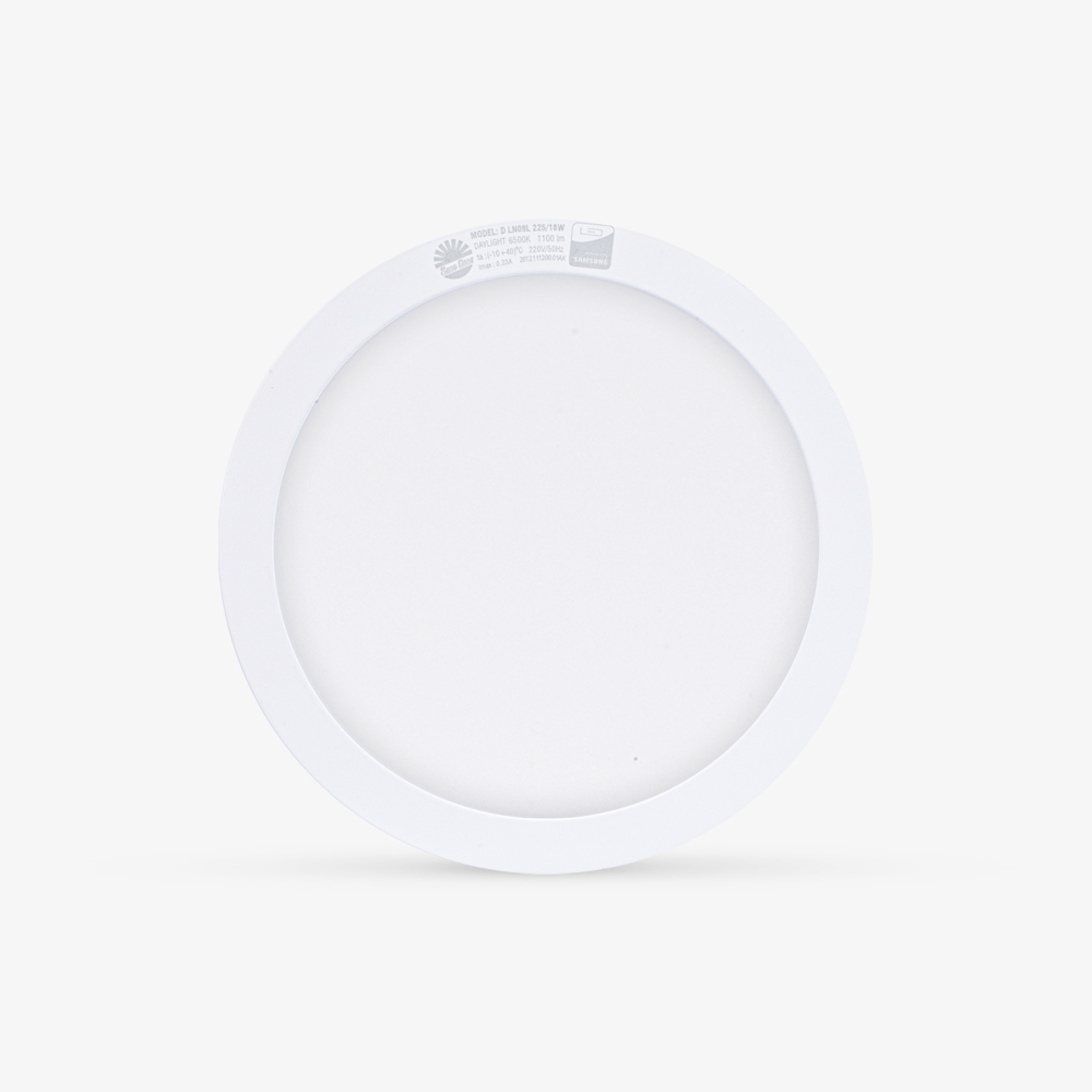 Đèn ốp trần tròn Rạng Đông, mã LN09, viền kim loại, chính hãng bảo hành 2 năm