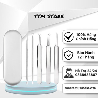 Bộ nặn mụn 5 món inox cao cấp không rỉ