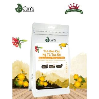 Trà Hoa cúc - Kỷ tử - Táo đỏ Jan's Farmmades ngủ ngon, đẹp da, giữ dáng gói 60g