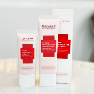 Kem chống nắng Cell Fusion C Hàn Quốc Nâng Tông Cho Mọi Loại Da Toning Sunscreen 100 SPF50+