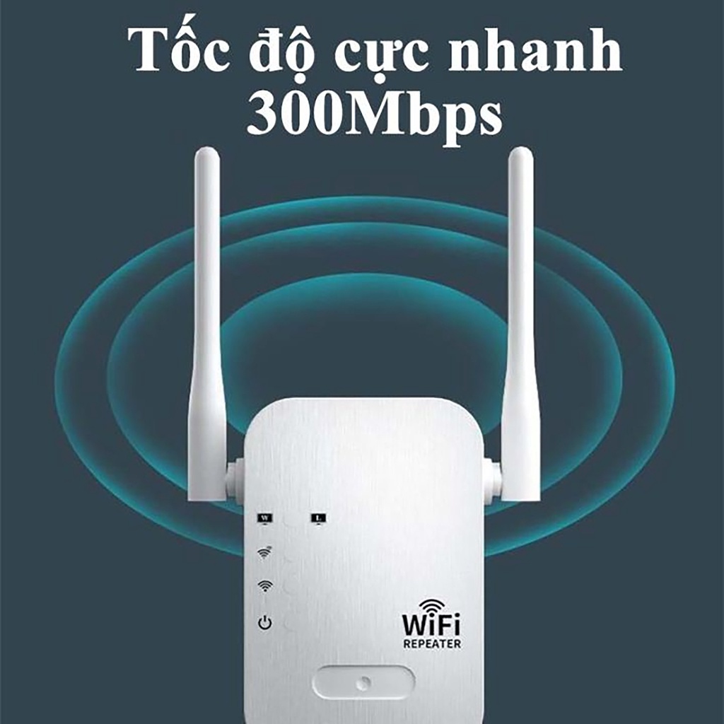 Bộ kích sóng wifi LEANO 4 râu tốc độ 300Mbps, Kích sóng wifi phát xuyên tường cực mạnh