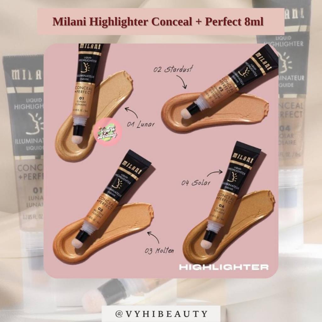 Bắt sáng Milani Conceal + Perfect dạng kem 8ml - 01 Lunar Lunaire