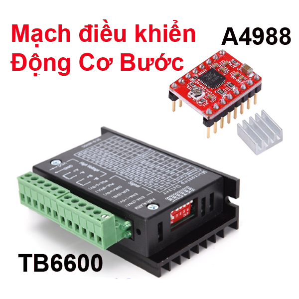 Mạch điều khiển động cơ bước A4988, TB6600